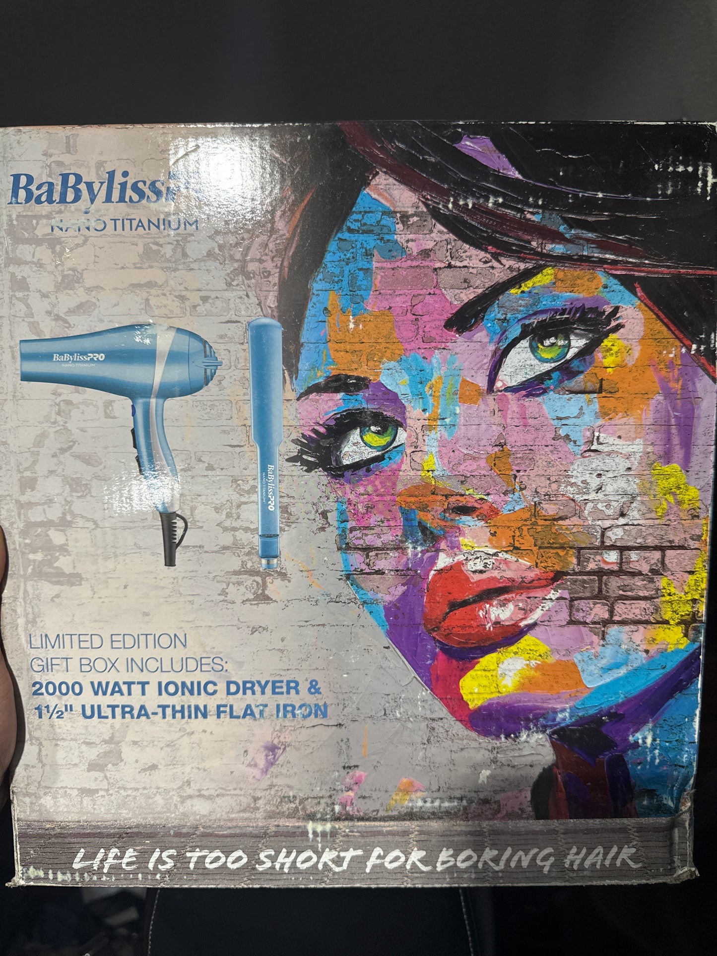 Babyliss Nano Titanium Combo plancha 1 1/2 y blower