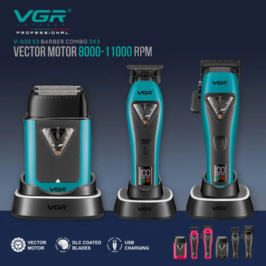 VGR Vector Combo (máquina, trimmer y shaver)